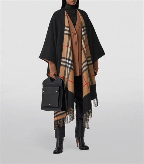 college jacke burberry|Burberry cashmere cape jacket.